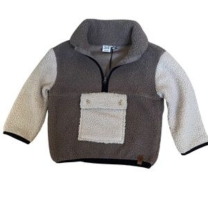 Deux par deux Sherpa 1/2 zip pullover